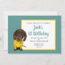 Search for puppy 1st birthday invitations Girl
