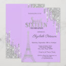 Search for silver sweet 16 invitations Princess
