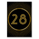 Search for great gatsby table cards Black and gold