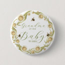 Search for family baby shower buttons Grandma to be