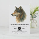 Search for wolf birthday invitations Pastel