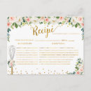 Search for bridal shower recipe postcards Watercolor