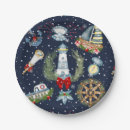 Search for coastal christmas paper plates Modern