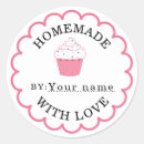 Search for pink cupcake stickers Handmade
