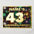 Search for 43rd birthday invitations Colourful