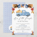Search for little blue truck invitations Autumn leaves