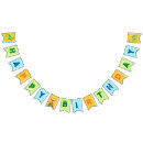 Search for orange and blue bunting flags Boy