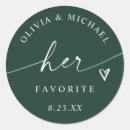 Search for emerald wedding stickers Modern