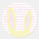 Search for happy easter pink bunny stickers Yellow