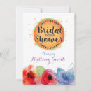 Search for colourful bridal shower invitations Rustic