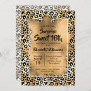 Search for leopard party invitations Gold