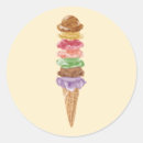 Search for kids birthday party invitations stickers Ice cream cone