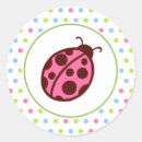 Search for pink ladybug birthday party stickers Ladybugs