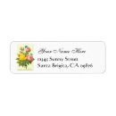 Search for yellow rose return address labels Flowers