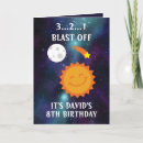 Search for stars and planets birthday cards Galaxy