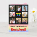 Search for 17th birthday cards 17 years old