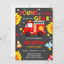 Search for fire truck invitations Red firetruck