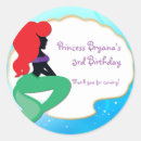 Search for red mermaid stickers Sea