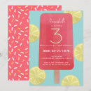 Search for lemonade birthday invitations Pink
