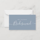 Search for dusty blue bridesmaid cards Minimalist