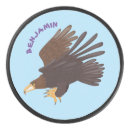 Search for golden hockey pucks Eagle