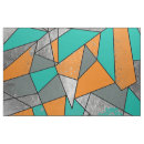 Search for teal geometric fabric Modern