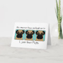 Search for love pug cards Puppy