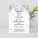 Recherche de koala mignon invitations Mother to be