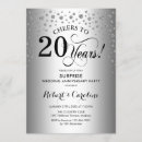 Search for 20th anniversary party invitations Cheers to 20 years