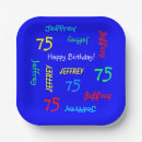 Search for 75th birthday plates Party