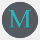 Recherche de gris autocollants Monogrammé