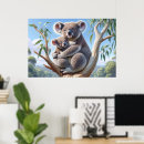 Recherche de koala bébé posters Faune