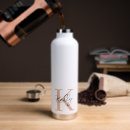 Search for monogram water bottles Calligraphy