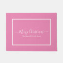 Search for pink christmas doormats White