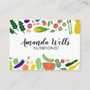 Search for fruit and vegetables business cards Unique
