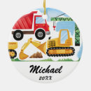 Search for construction vehicle ornaments Excavator