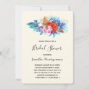 Search for exotic bridal shower invitations Hibiscus