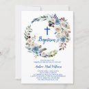 Recherche de de bleu de bébé baptême invitations Printemps