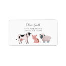 Search for with animals return address labels Farm