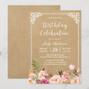 Search for kraft birthday invitations Flowers