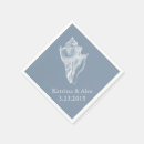 Recherche de dusty blue wedding napkins Blanc