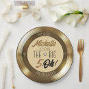 Recherche de disque vinyle assiettes en papier Rétro