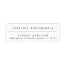 Search for simple black return address labels Clean