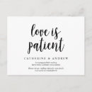 Search for love save the date postcards Postponement