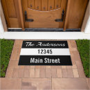 Search for address doormats Black and white