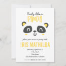 Recherche de pandas mignons invitations Pour enfants