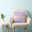 Recherche de pois violet coussins Motif à points polka
