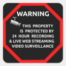 Search for video surveillance stickers Restaurant