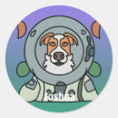 Search for space dog stickers Retro