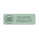 Search for green sage return address labels Elegant